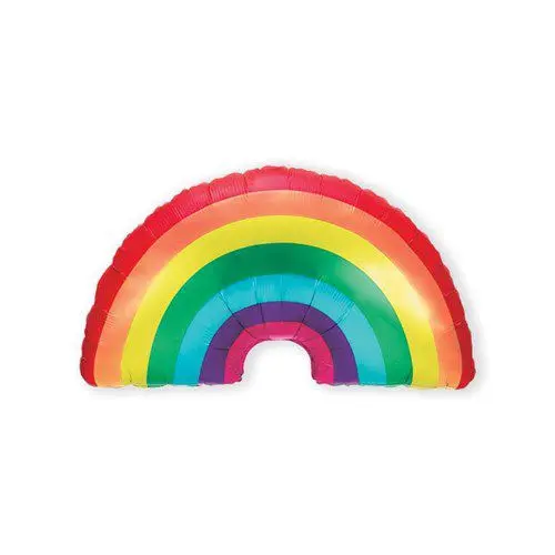 Folieballon regenboog 91cm