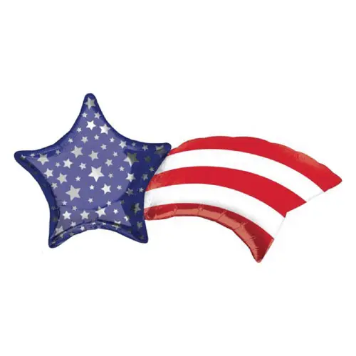 Folieballon Shooting Star USA 55x68cm