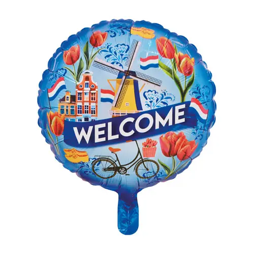 Folieballon Welcome tulpen