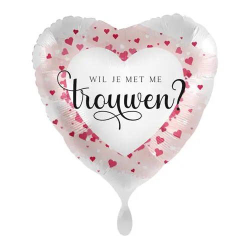 Folieballon Wil je met me trouwen?