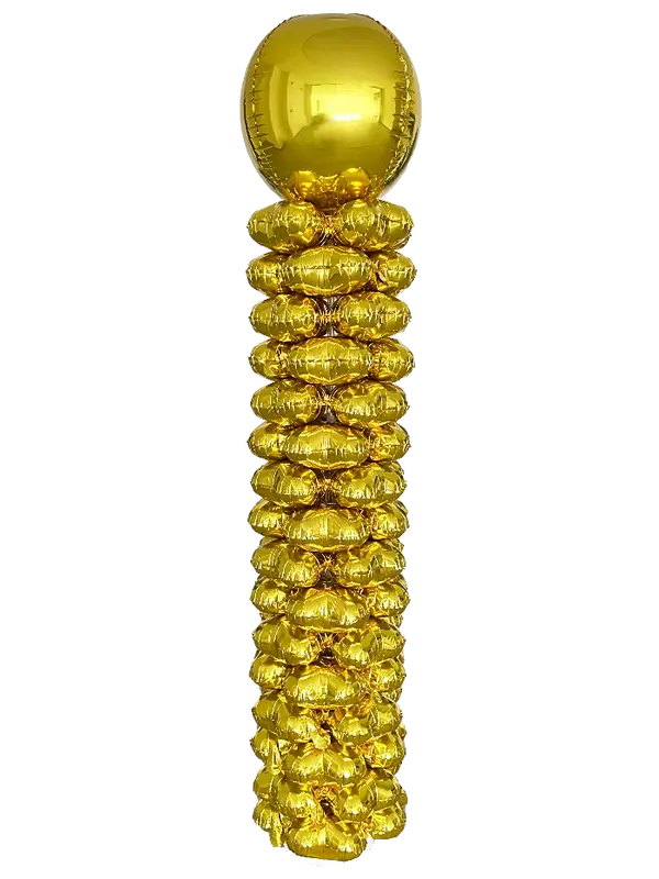 Folieballonnen pilaar goud - 160cm