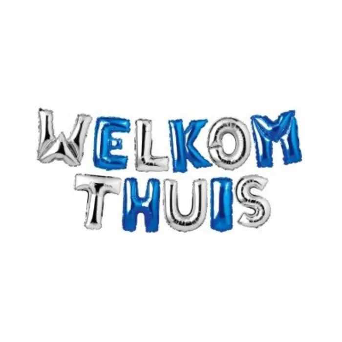 Folieballonnen slinger Welkom thuis