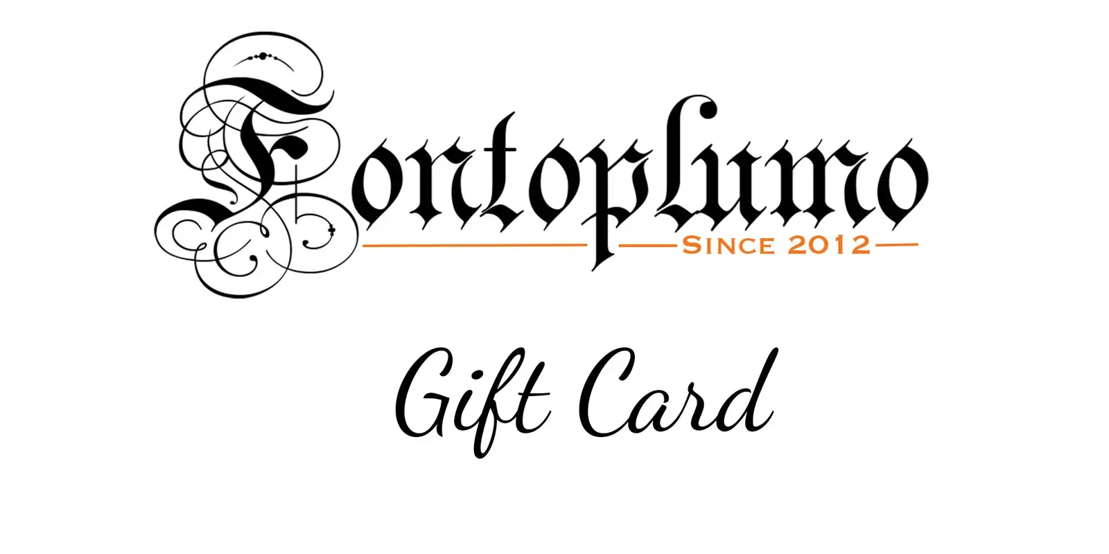Fontoplumo gift card