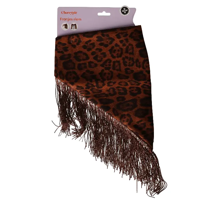 Franjes riem panterprint