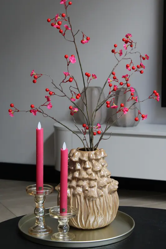 FUNGI VASE | SAND | 25CM