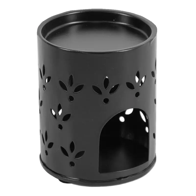 Geurbrander round flower zwart wb