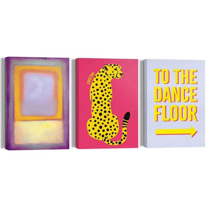 Giclee on Canvas Schilderijen set Keep on Dancing