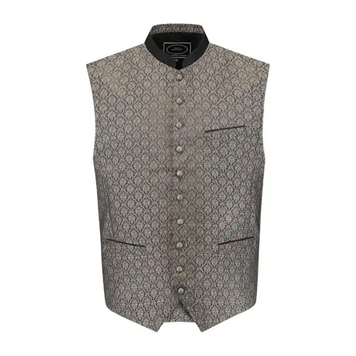 Gilet Oktoberfest taupe/zwart mt. 54