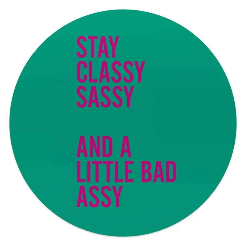 Glasschilderij Classy and sassy 50 Rond