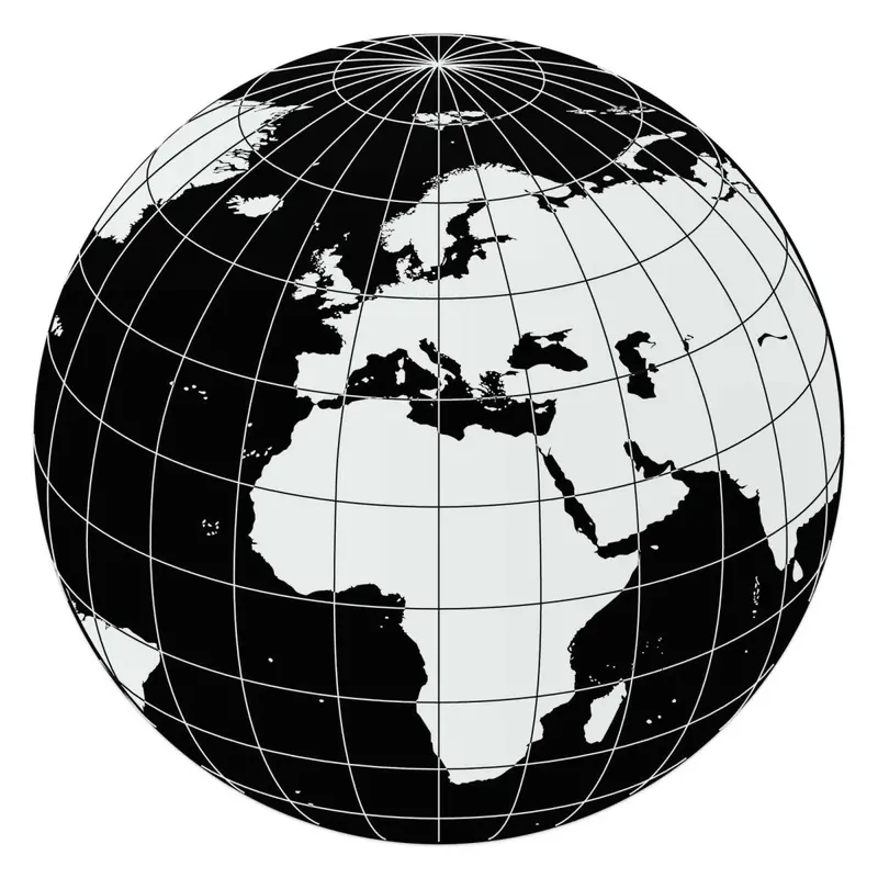 Glasschilderij Geometrische wereldbol 70 Rond