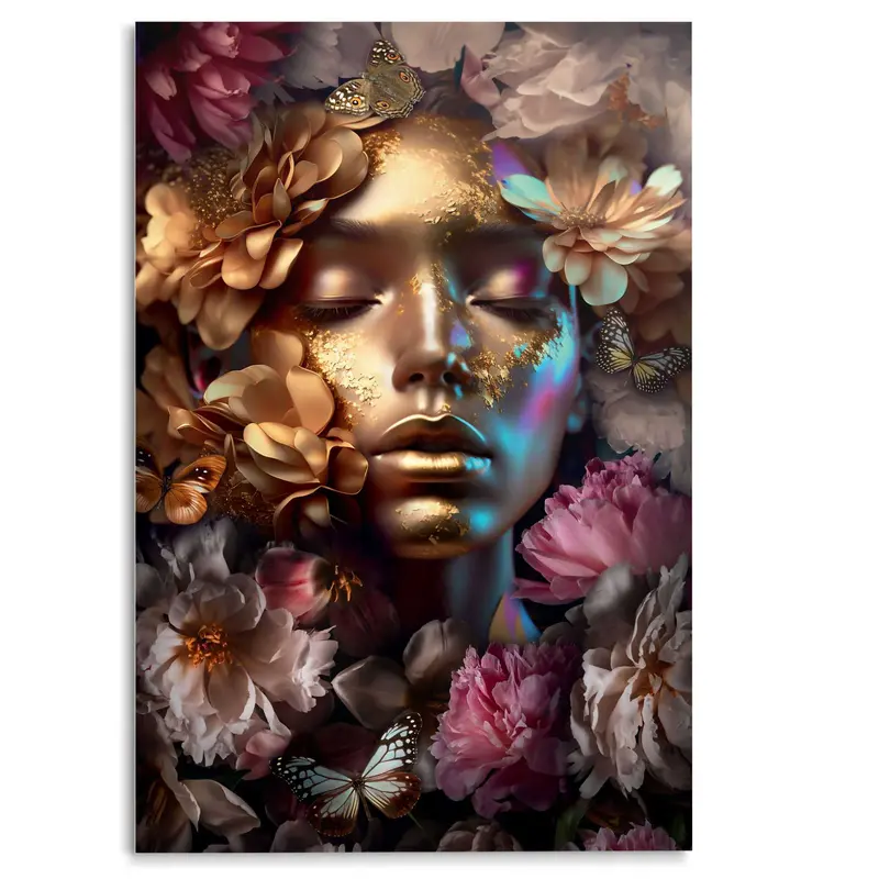 Glasschilderij Golden Dream 116x78