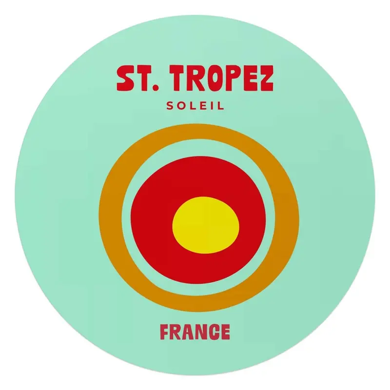 Glasschilderij Saint Tropez 70 Rond