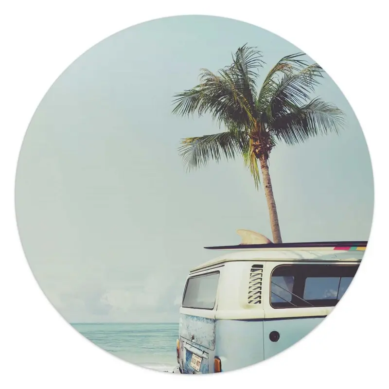 Glasschilderij Summer Vibe 50 Rond