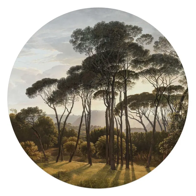 Glasschilderij Voogd Italiaans Landschap 70 Rond
