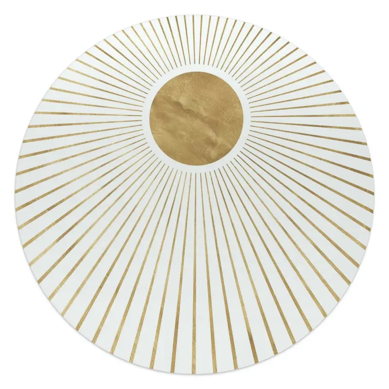 Glasschilderij Zon 50 Rond