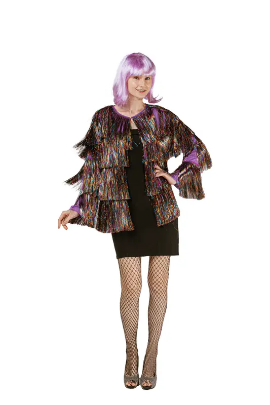 Glitterjas regenboog onesize