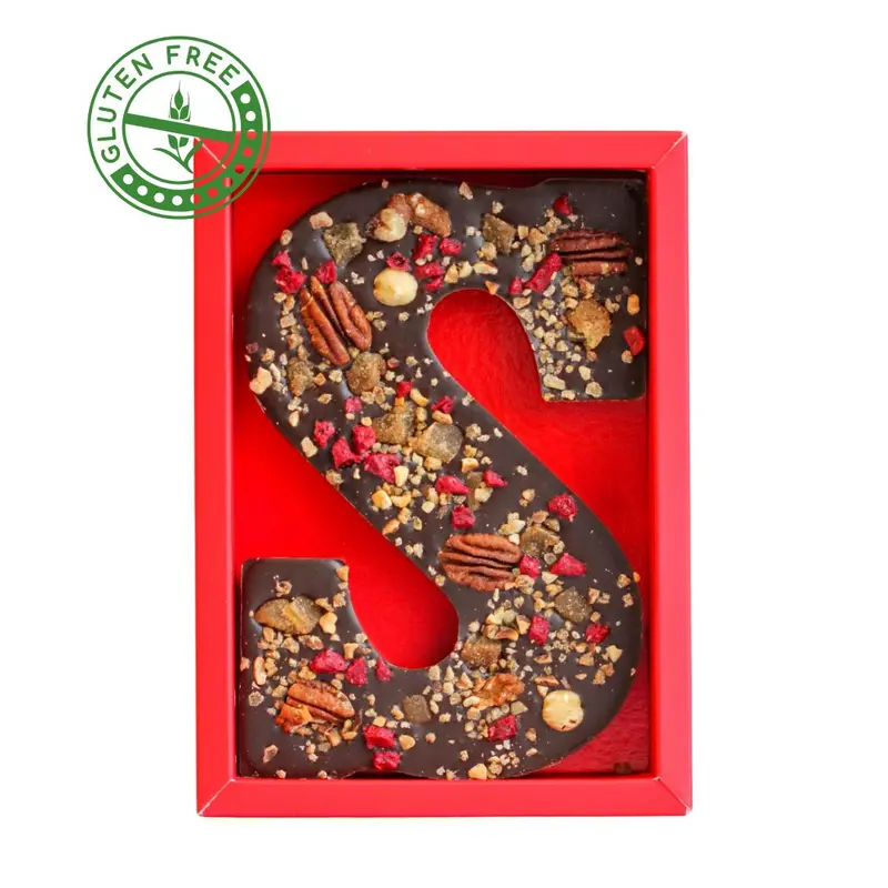 Glutenvrije vegan chocoladeletter S | Nuts & Fruits
