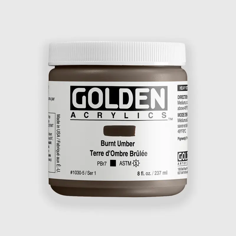 Golden Heavy Body Burnt Umber 237 ml