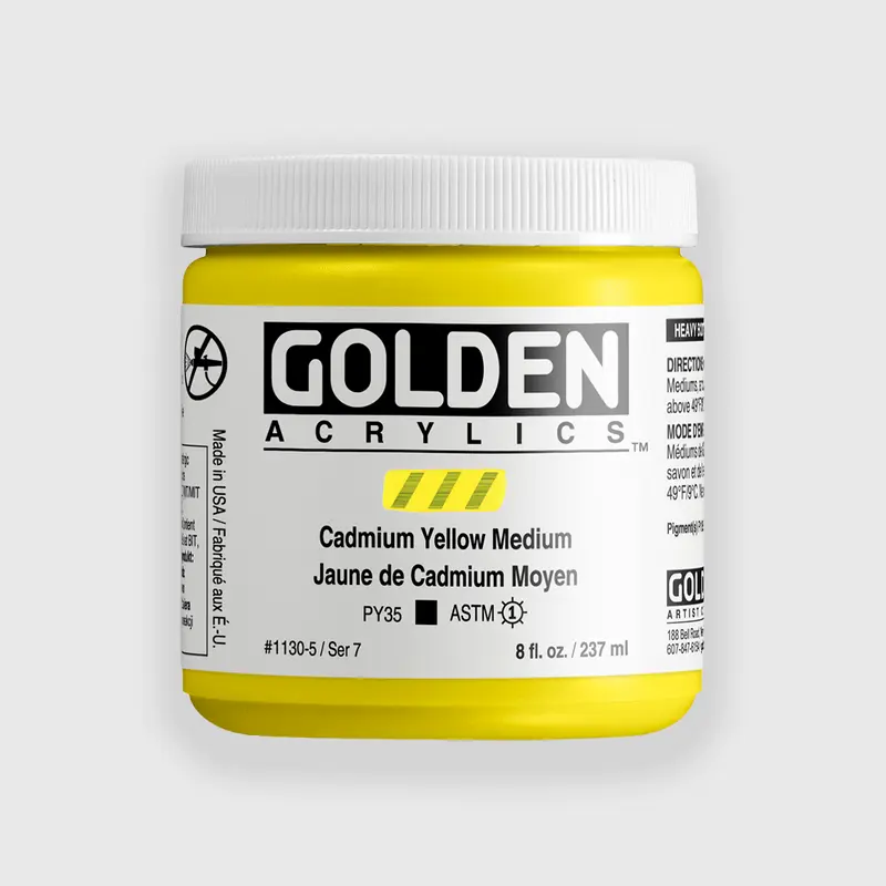 Golden Heavy Body Cadmium Yellow Medium 237 ml