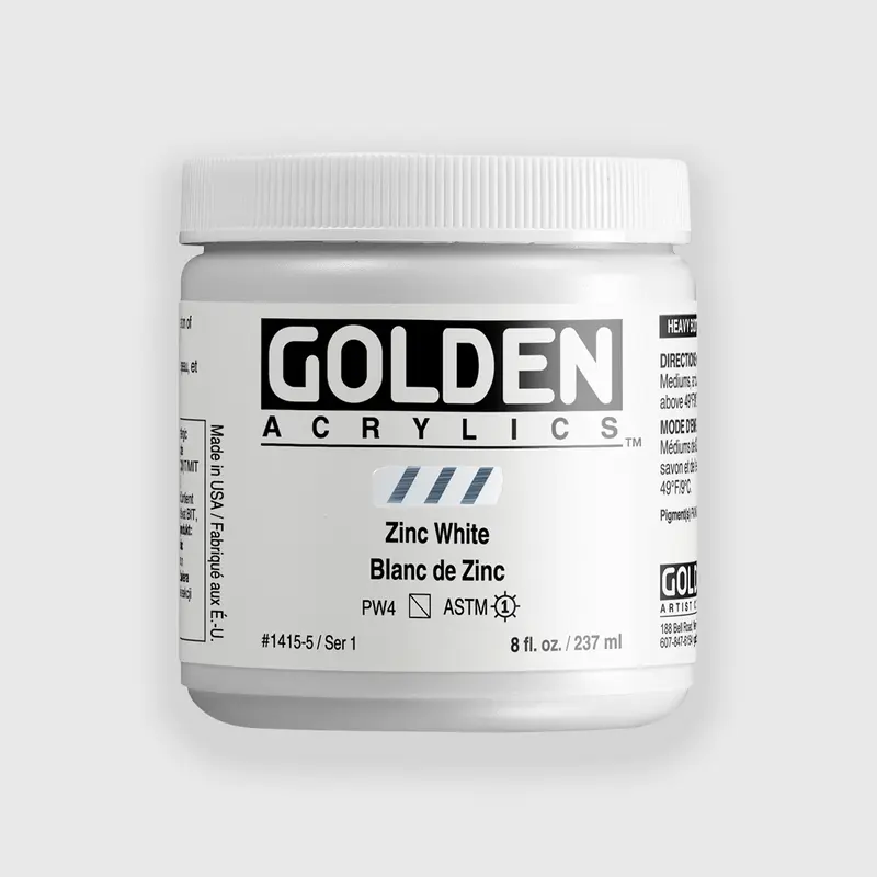 Golden Heavy Body Zinc White 237 ml