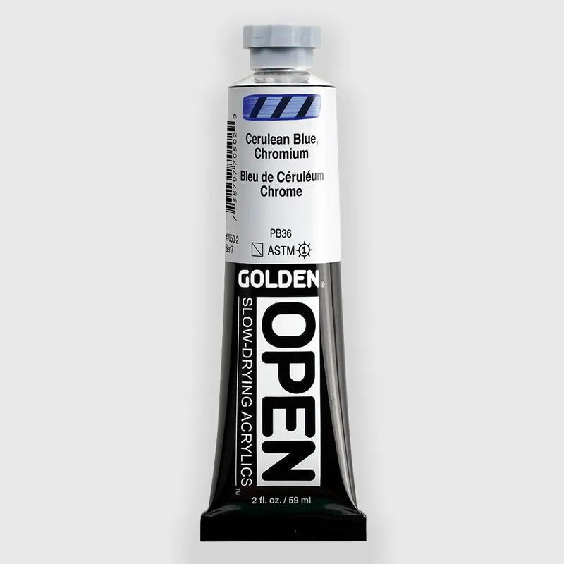 Golden OPEN Acrylics Cerulean Blue, Chromium 59ML