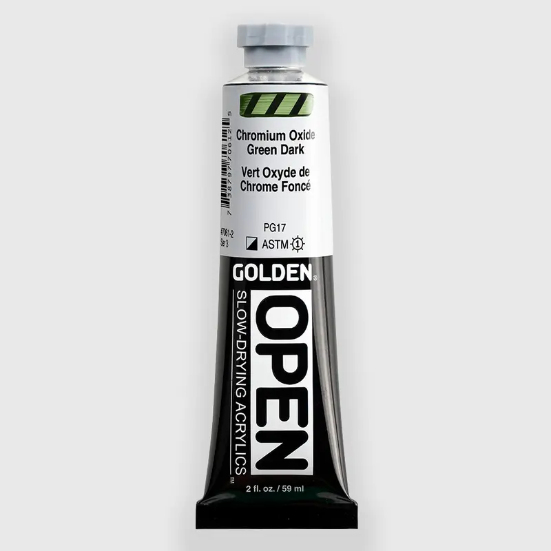 Golden OPEN Acrylics Chromium Oxide Green Dark59ML
