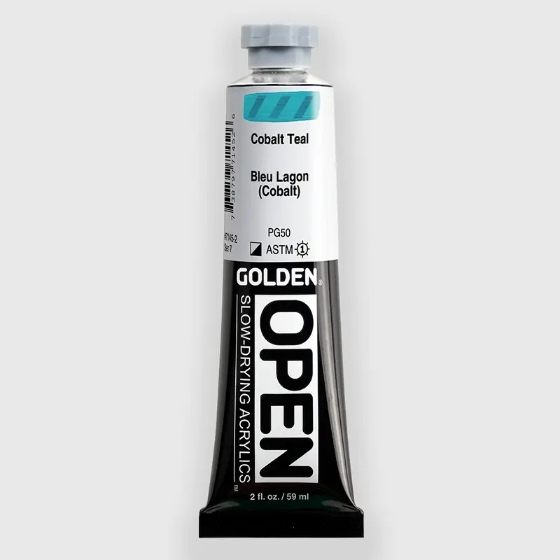 Golden OPEN Acrylics Cobalt Teal 59ML