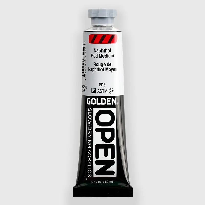 Golden OPEN Acrylics Naphthol Red Medium 59ML