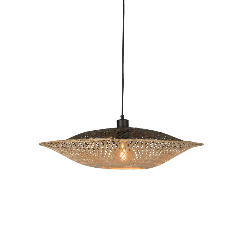 Good&Mojo Hanglamp Kalimantan bamboe plat dia.44xh.12cm, S