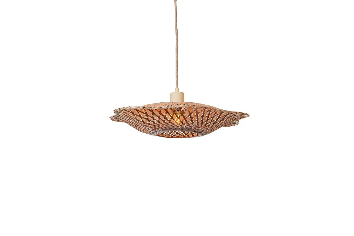 Good&Mojo Hanglamp Madura bamboe/kap ø44x12cm nat/bruin, S