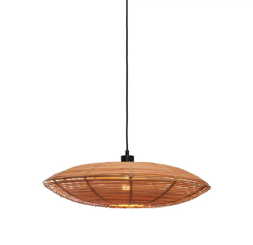 Good&Mojo Hanglamp Tanami L rotan schijf dia.55xh.14cm. naturel