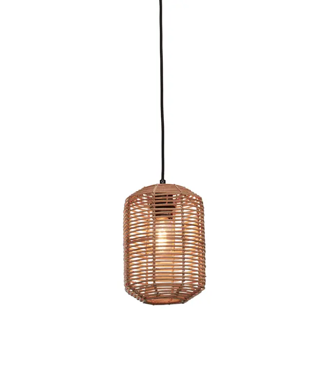 Good&Mojo Hanglamp Tanami S rotan koker dia.18xh.25cm. naturel