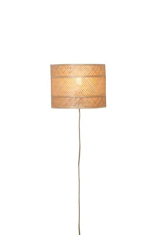 Good&Mojo Wandlamp Langkawi bamboe/kap 32x1x6x25cm naturel
