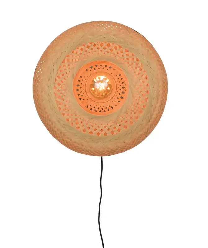 Good&Mojo Wandlamp Palawan bamboe 40x15cm naturel, S
