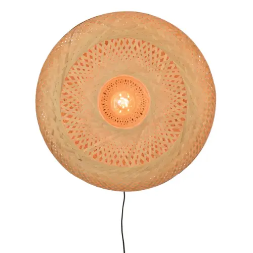 Good&Mojo Wandlamp Palawan bamboe 60x15cm naturel, L