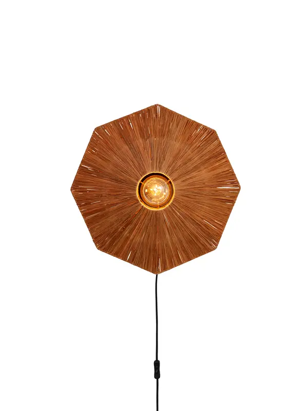 Good&Mojo Wandlamp Panama dia. 45cm, bruin