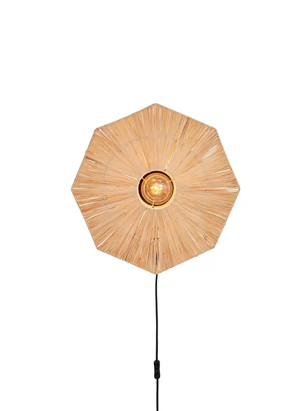 Good&Mojo Wandlamp Panama dia. 45cm, naturel