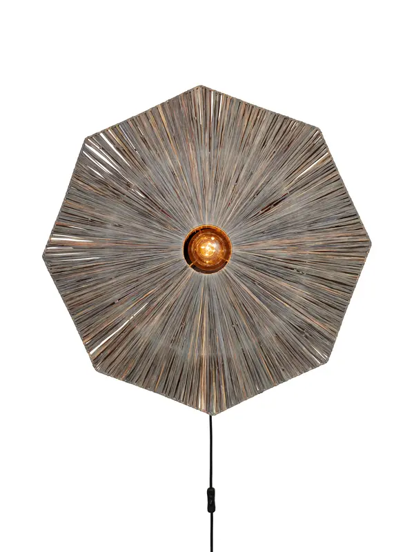 Good&Mojo Wandlamp Panama dia. 65cm, dk.grijs