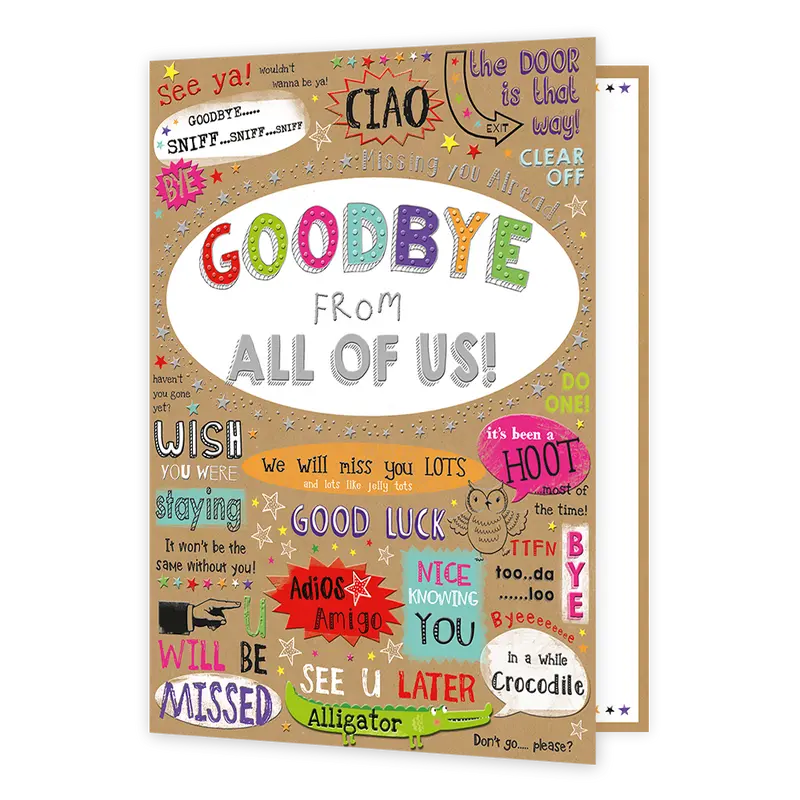 Goodbye from all of us!