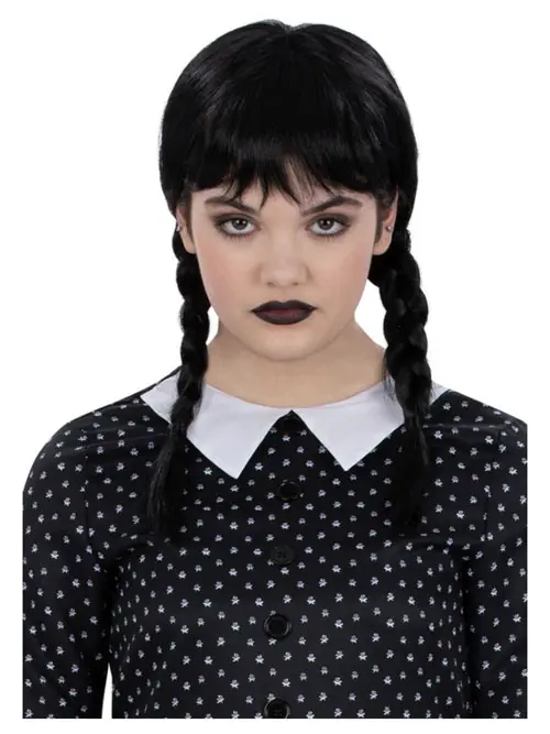 Gothic schoolgirl Woensdag kind pruik