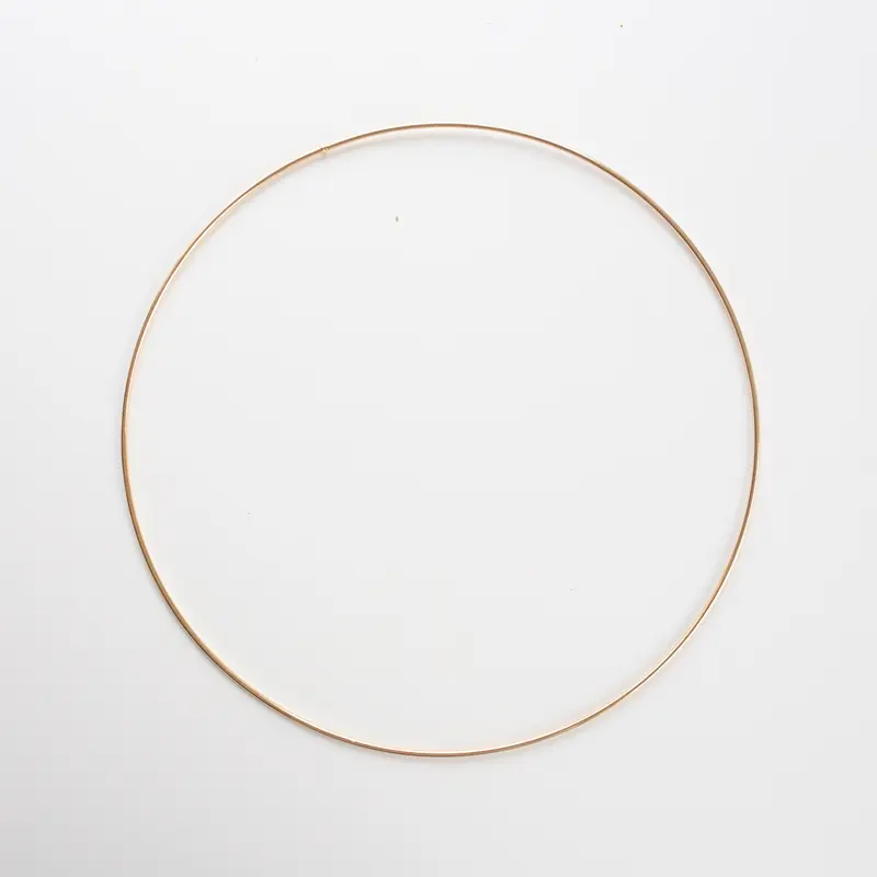 Goudkleurige ring 30 cm