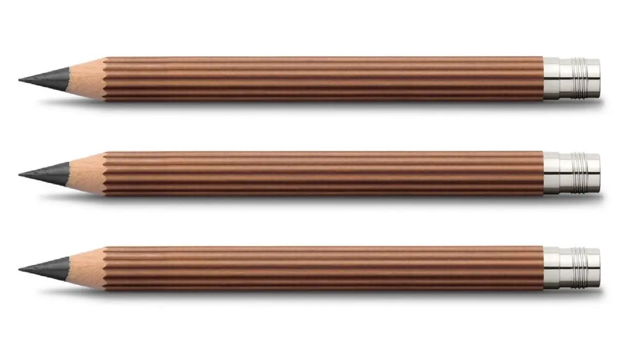 Graf von Faber-Castell 3 pocket pencils Magnum, bruin