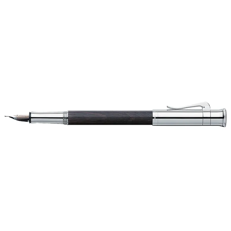 Graf von Faber-Castell Classic Grenadille vulpen, Geplatineerd
