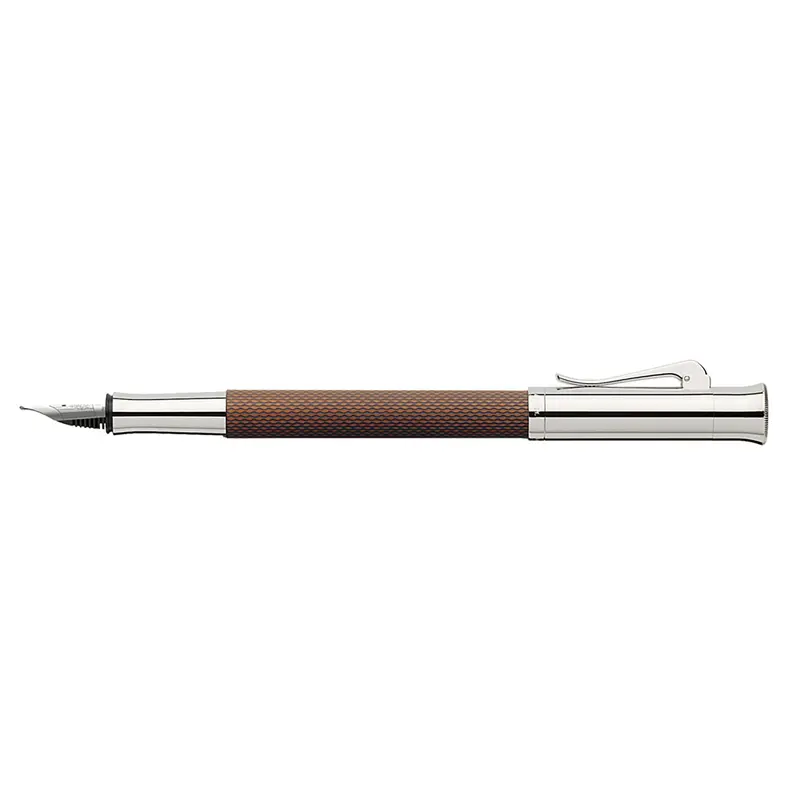 Graf von Faber-Castell Guilloche cognac vulpen
