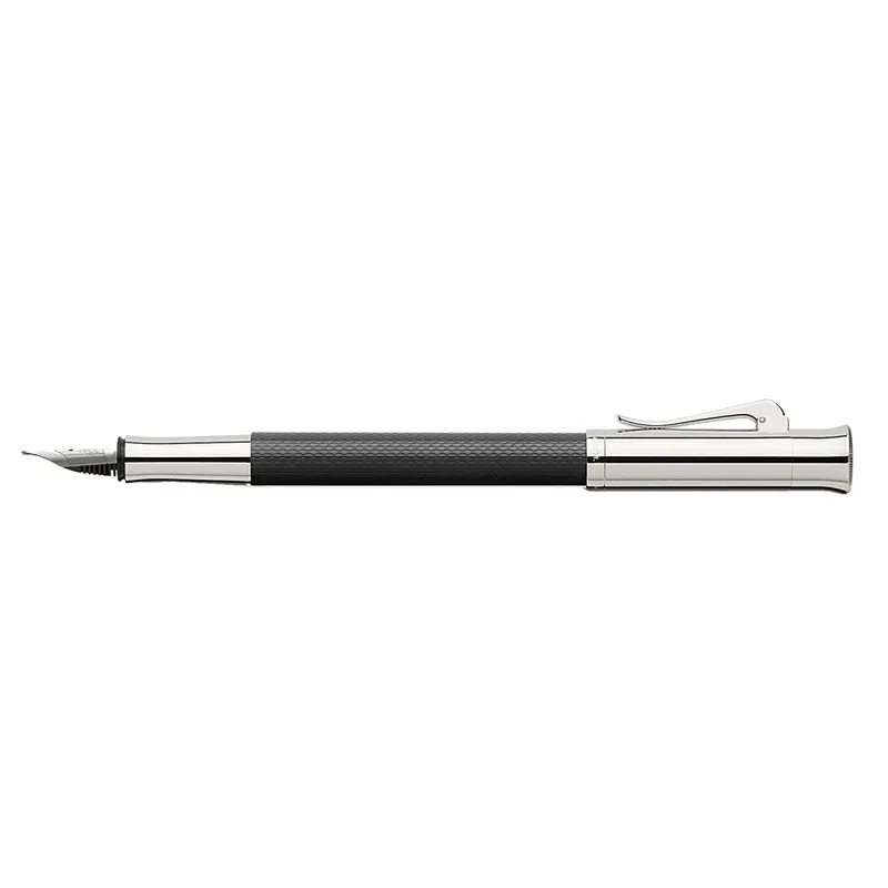 Graf von Faber-Castell Guilloche zwart vulpen