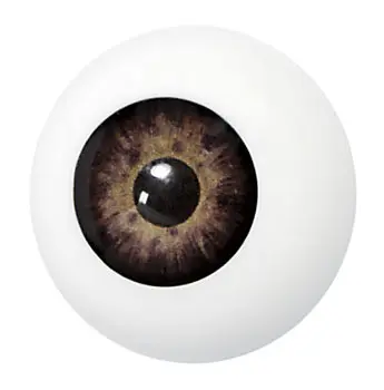 Grimas kunststof oog bruin