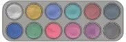 Grimas waterpalet 12 kleuren pearl