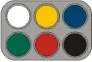 Grimas waterpalet 6 kleuren