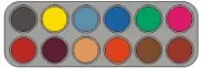 Grimas waterpalet B12 kleuren