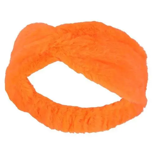 Haarband oranje fluffy